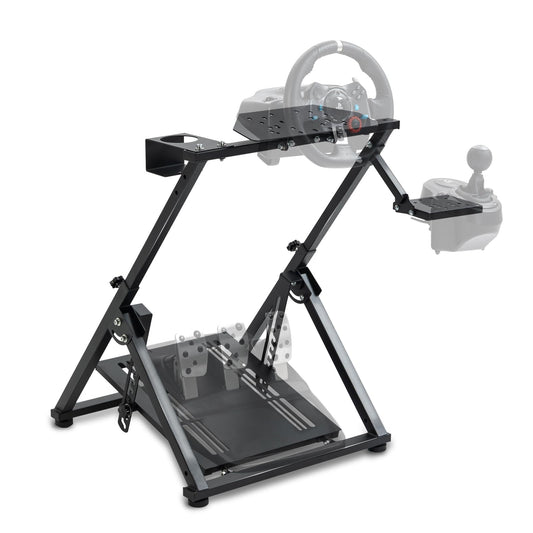 Sim Racing Wheel Stand New Upgrade X-frame fit for Logitech,Thrustmaster G27 G29 G920 G923 PXN V9 T248 T300 Steering Wheel Mount without Wheel Pedal and Shifter