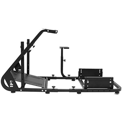 Racing Simulator Cockpit 30mm Square Tube Fit for Logitech,Thrustmaster,Fanatec G29 G920 G923 Adjustable Driving Mount without Wheel Pedal Shifter Monitor Stand,TV